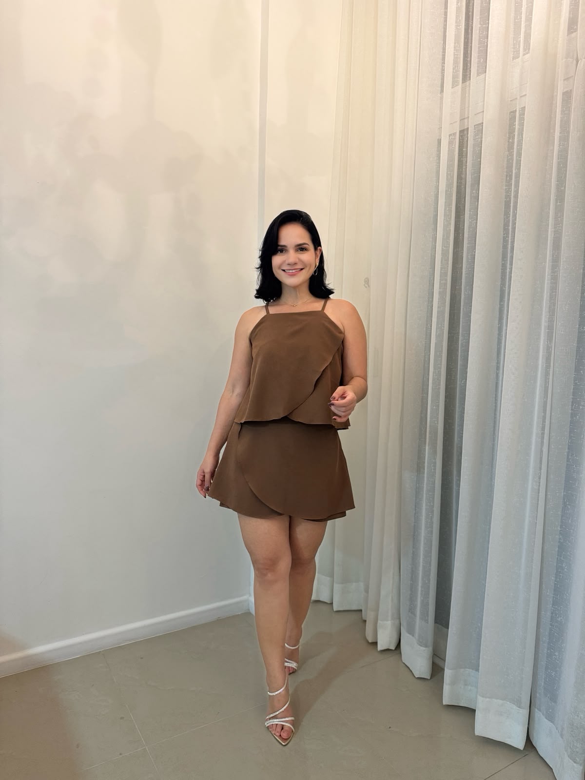 CONJUNTO SOPHIA MARROM